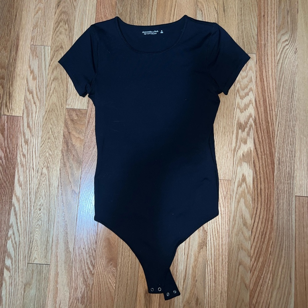 Abercrombie & Fitch Black Soft A&F Collection Bodysuit